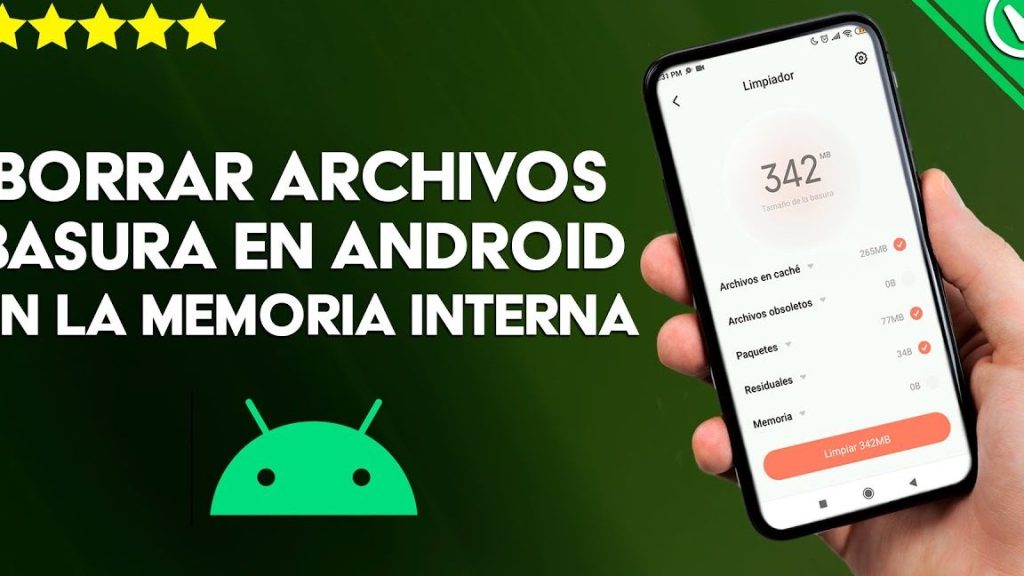 borrar archivos basura android libera espacio interno