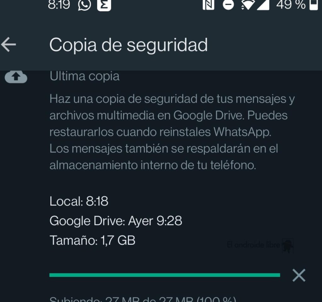 copia seguridad whatsapp fallida resuelvelo