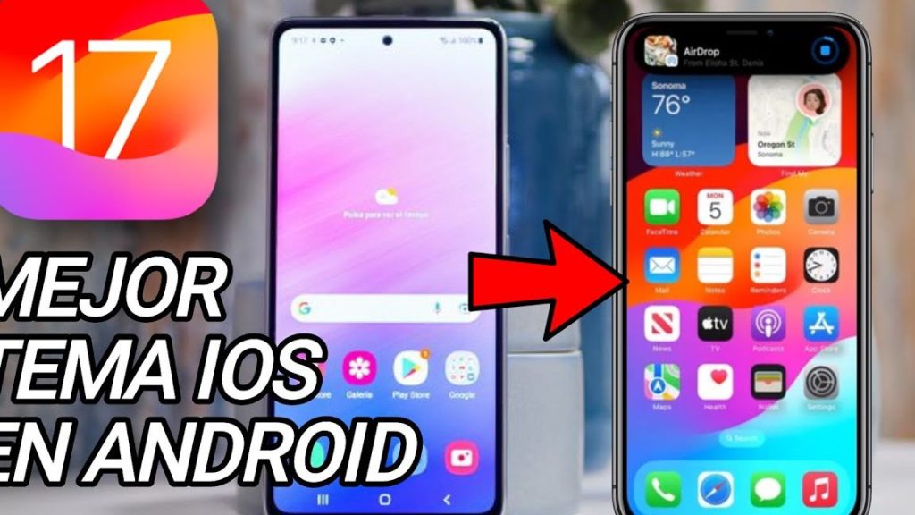 dale un toque ios el mejor tema de iphone para android