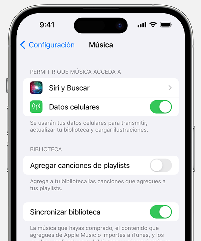 pasar musica de android a iphone sincroniza tu biblioteca