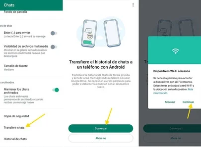 transferir chats whatsapp android a android rapido 1